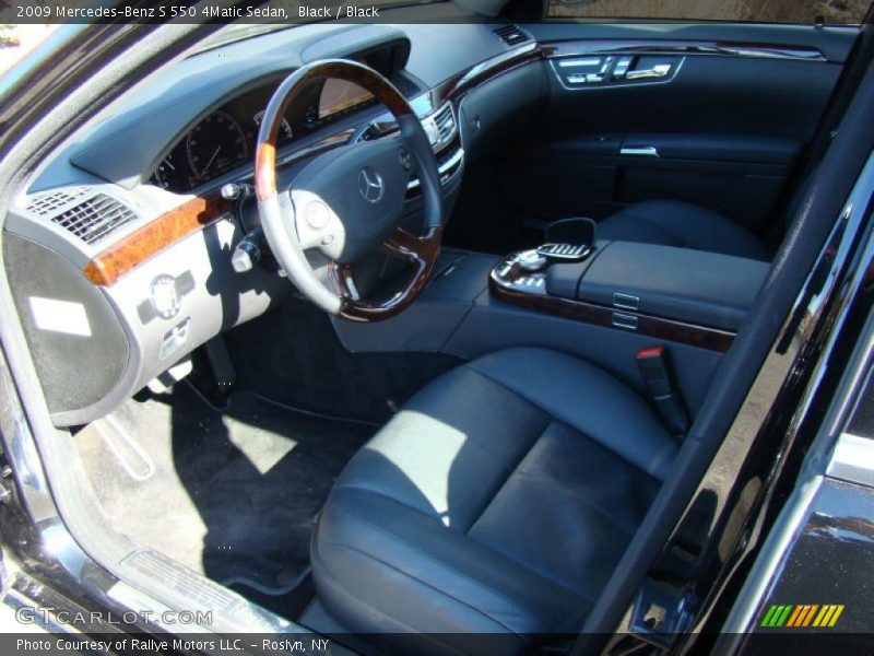Black / Black 2009 Mercedes-Benz S 550 4Matic Sedan