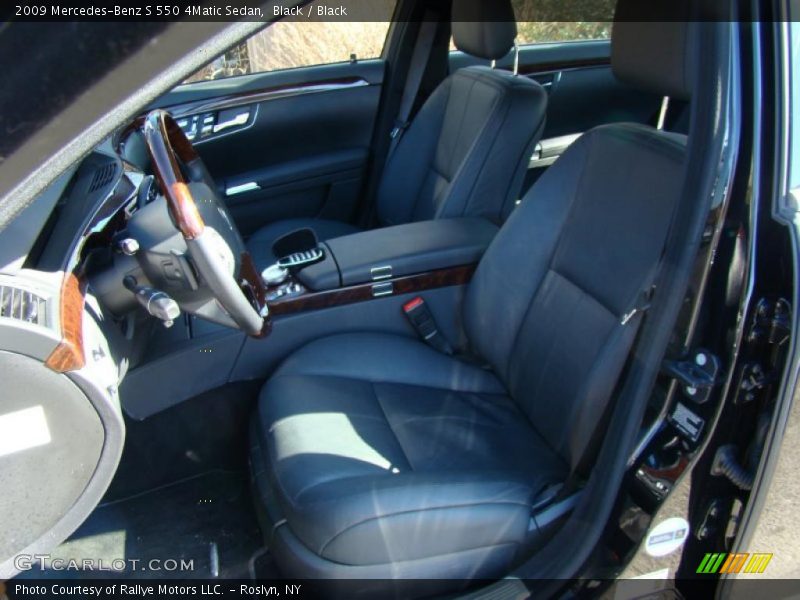 Black / Black 2009 Mercedes-Benz S 550 4Matic Sedan