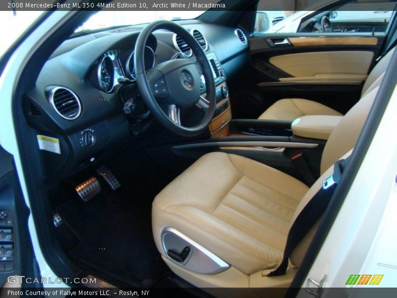 Arctic White / Macadamia 2008 Mercedes-Benz ML 350 4Matic Edition 10