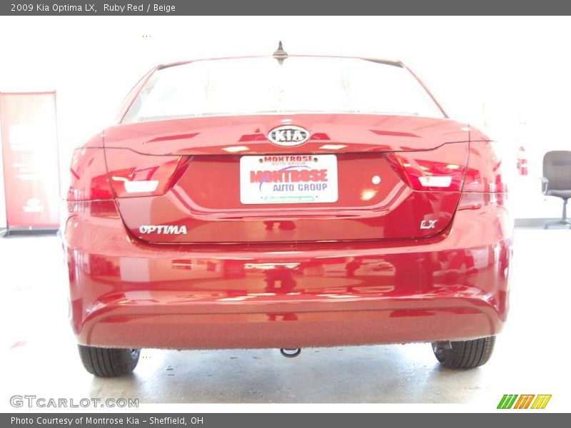 Ruby Red / Beige 2009 Kia Optima LX