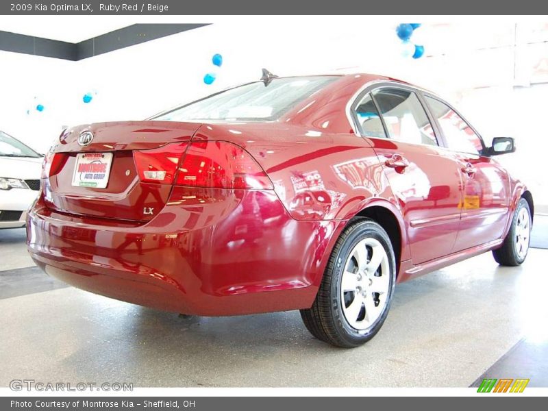 Ruby Red / Beige 2009 Kia Optima LX