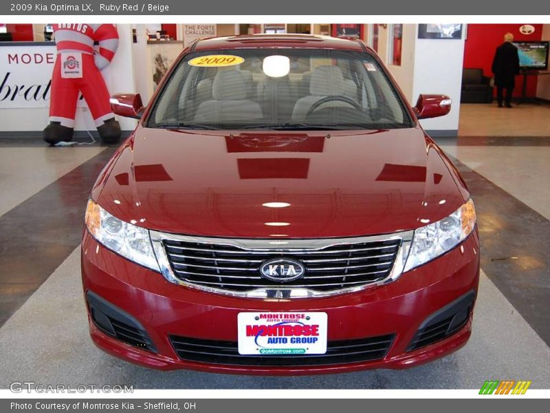 Ruby Red / Beige 2009 Kia Optima LX