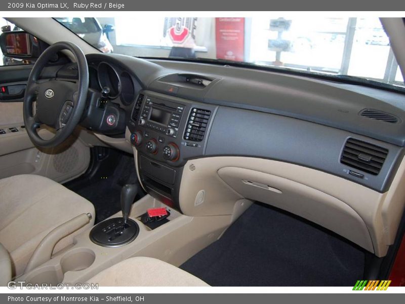 Ruby Red / Beige 2009 Kia Optima LX