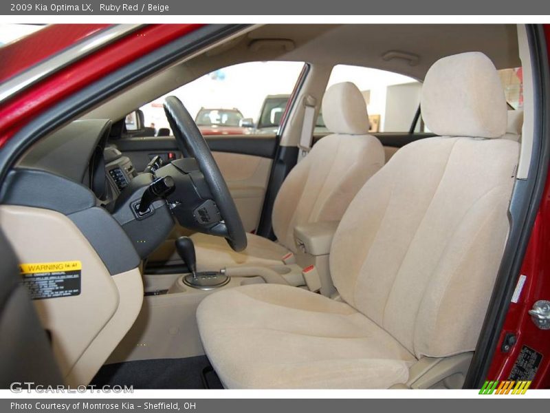 Ruby Red / Beige 2009 Kia Optima LX