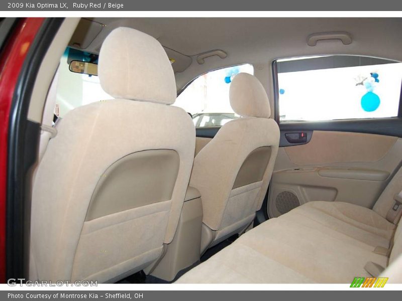 Ruby Red / Beige 2009 Kia Optima LX