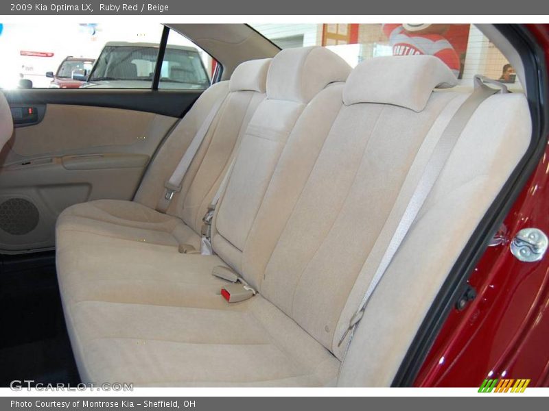 Ruby Red / Beige 2009 Kia Optima LX