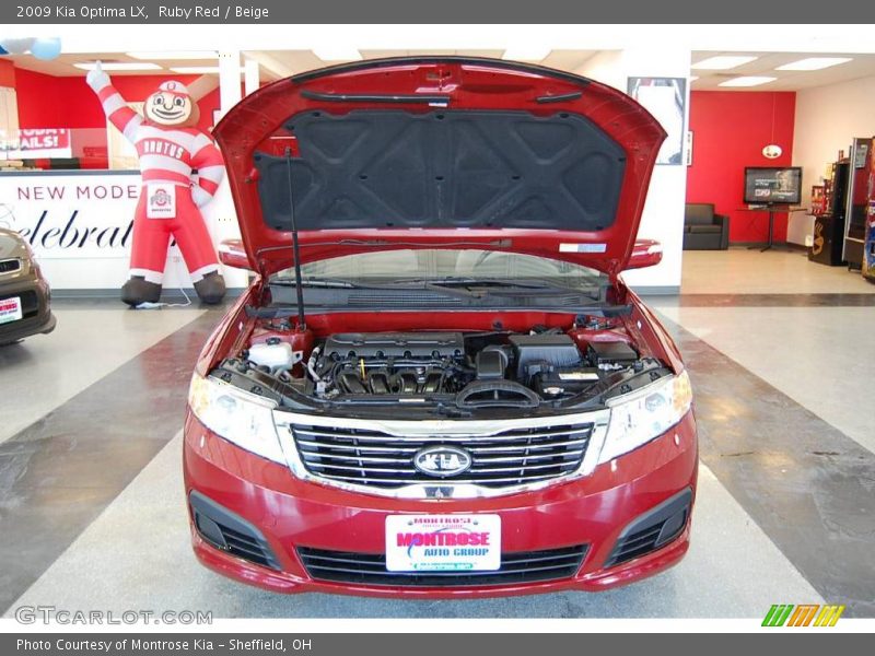 Ruby Red / Beige 2009 Kia Optima LX