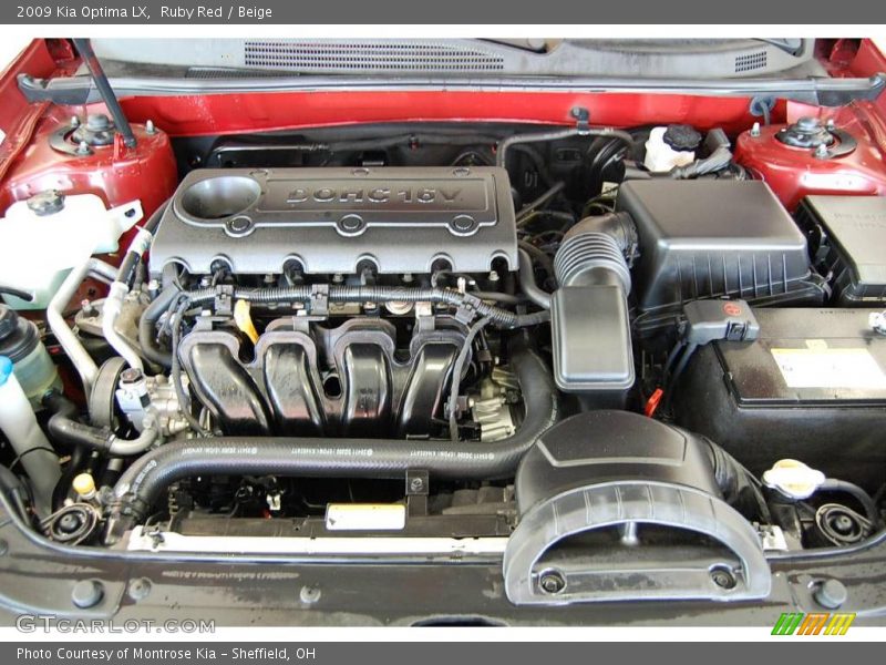 Ruby Red / Beige 2009 Kia Optima LX