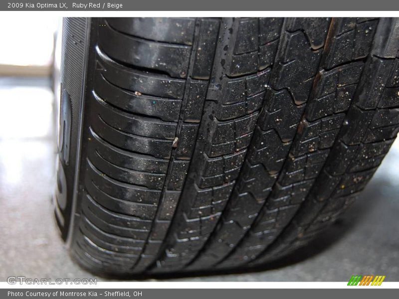 Ruby Red / Beige 2009 Kia Optima LX