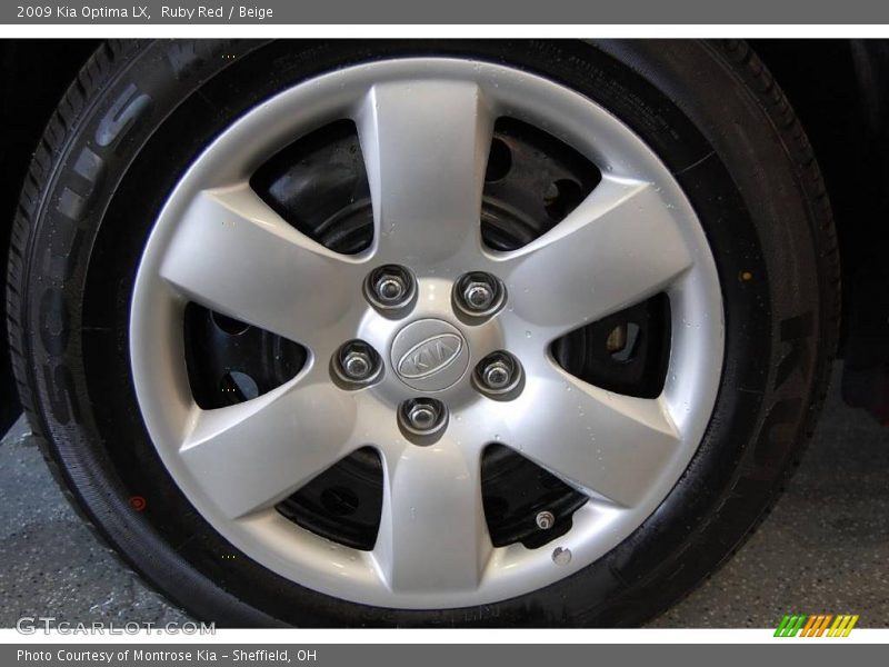 Ruby Red / Beige 2009 Kia Optima LX