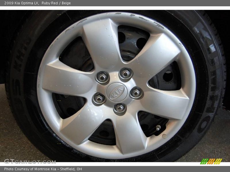 Ruby Red / Beige 2009 Kia Optima LX