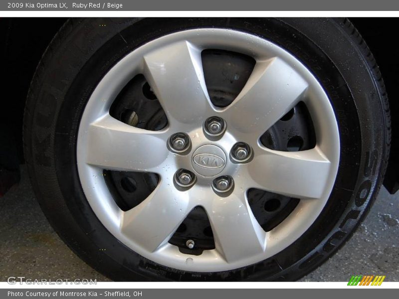Ruby Red / Beige 2009 Kia Optima LX