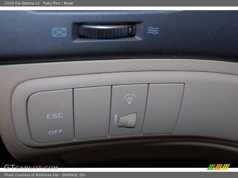 Ruby Red / Beige 2009 Kia Optima LX