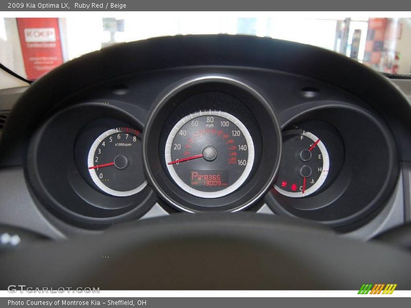 Ruby Red / Beige 2009 Kia Optima LX