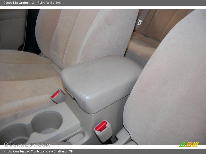 Ruby Red / Beige 2009 Kia Optima LX