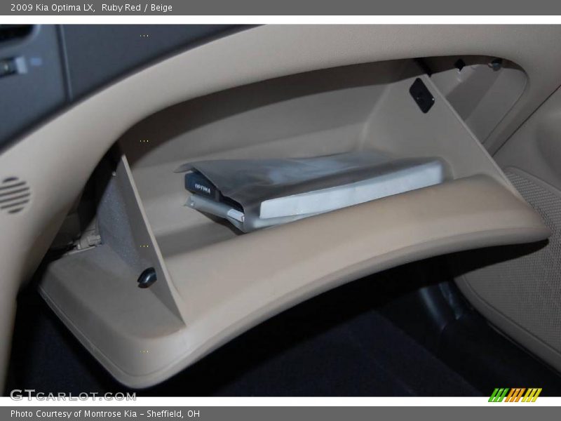 Ruby Red / Beige 2009 Kia Optima LX