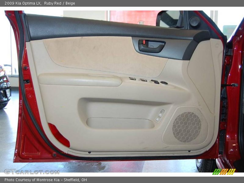 Ruby Red / Beige 2009 Kia Optima LX