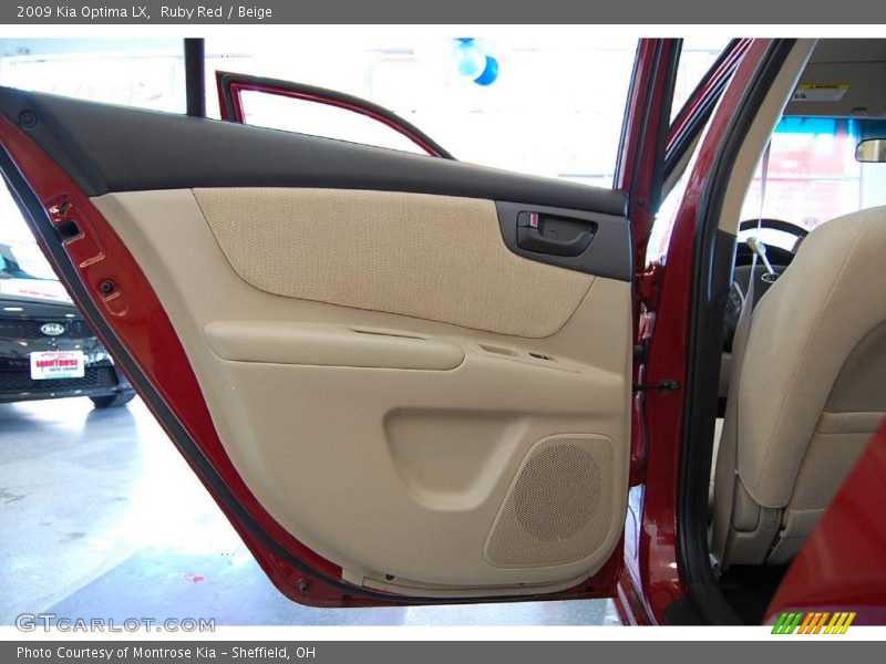 Ruby Red / Beige 2009 Kia Optima LX
