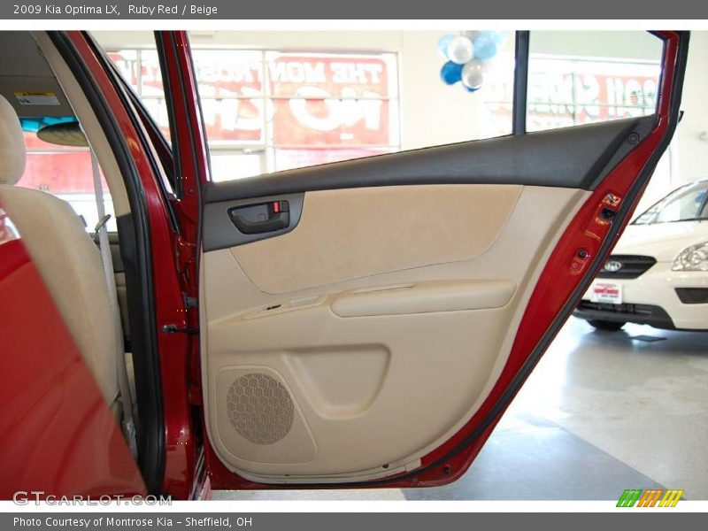 Ruby Red / Beige 2009 Kia Optima LX