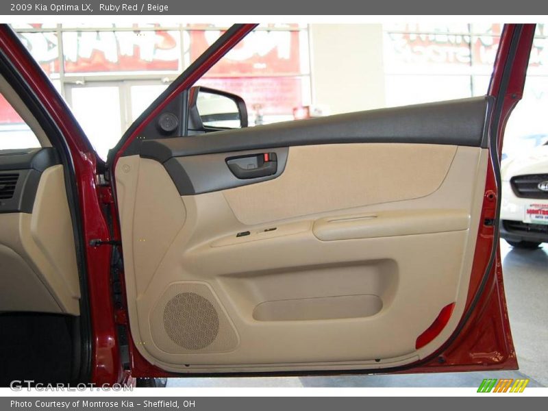 Ruby Red / Beige 2009 Kia Optima LX