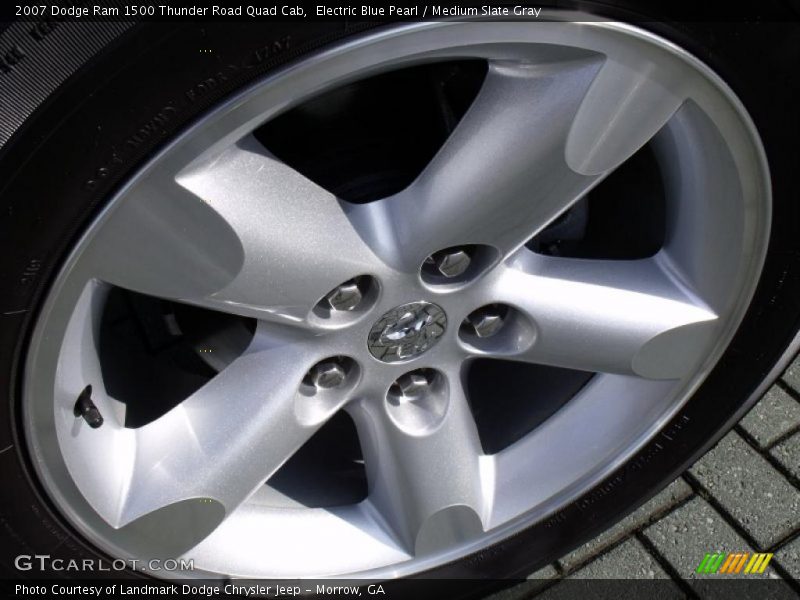 Electric Blue Pearl / Medium Slate Gray 2007 Dodge Ram 1500 Thunder Road Quad Cab