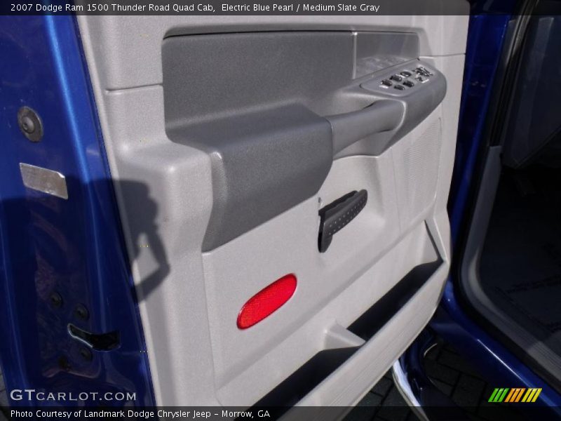 Electric Blue Pearl / Medium Slate Gray 2007 Dodge Ram 1500 Thunder Road Quad Cab