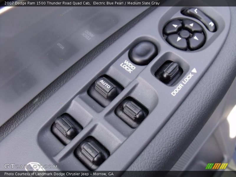 Electric Blue Pearl / Medium Slate Gray 2007 Dodge Ram 1500 Thunder Road Quad Cab