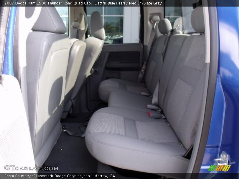 Electric Blue Pearl / Medium Slate Gray 2007 Dodge Ram 1500 Thunder Road Quad Cab