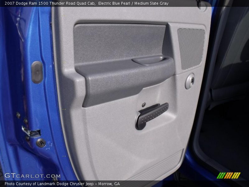 Electric Blue Pearl / Medium Slate Gray 2007 Dodge Ram 1500 Thunder Road Quad Cab