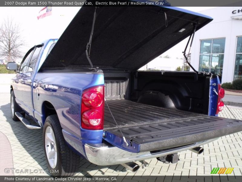 Electric Blue Pearl / Medium Slate Gray 2007 Dodge Ram 1500 Thunder Road Quad Cab