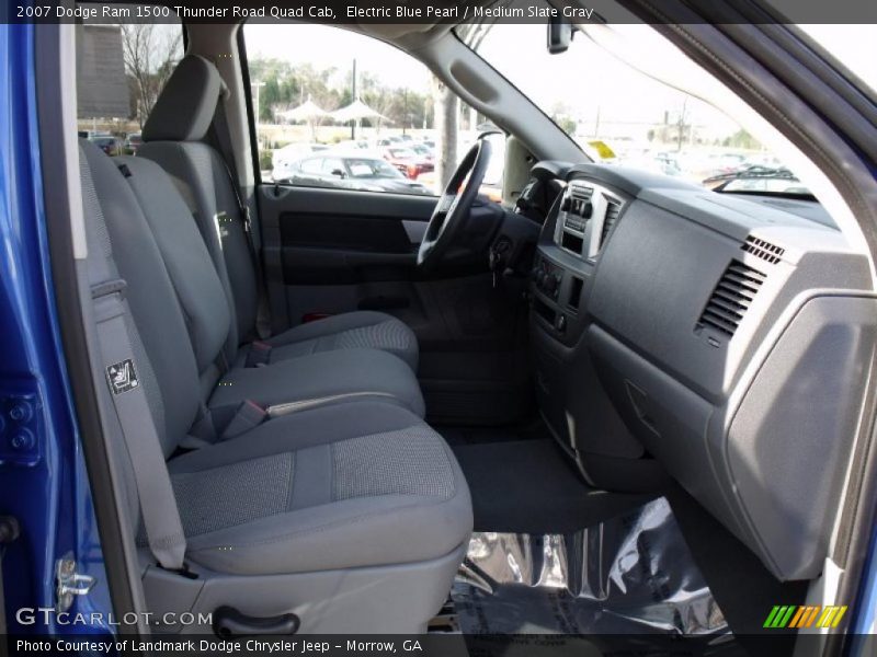 Electric Blue Pearl / Medium Slate Gray 2007 Dodge Ram 1500 Thunder Road Quad Cab