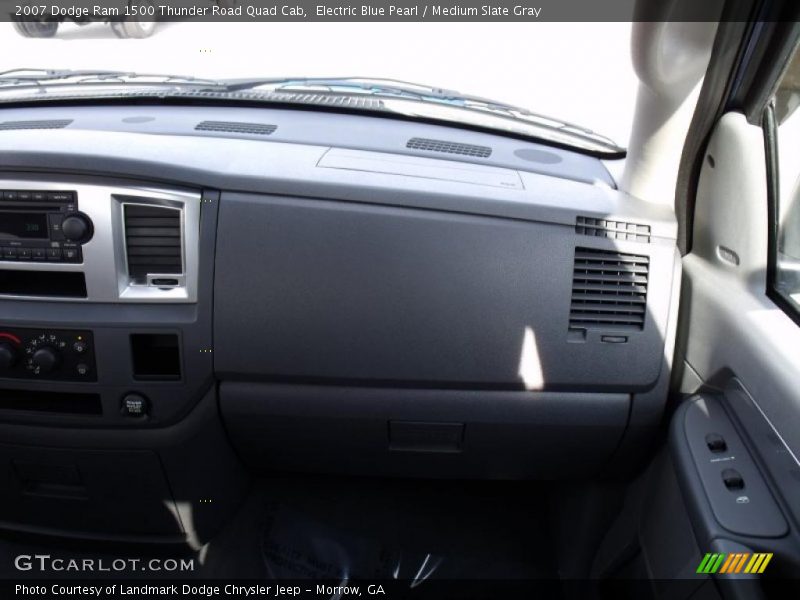 Electric Blue Pearl / Medium Slate Gray 2007 Dodge Ram 1500 Thunder Road Quad Cab