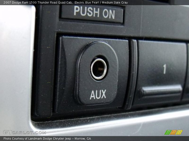 Electric Blue Pearl / Medium Slate Gray 2007 Dodge Ram 1500 Thunder Road Quad Cab