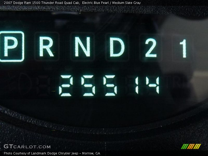 Electric Blue Pearl / Medium Slate Gray 2007 Dodge Ram 1500 Thunder Road Quad Cab