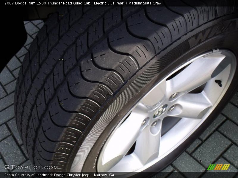 Electric Blue Pearl / Medium Slate Gray 2007 Dodge Ram 1500 Thunder Road Quad Cab