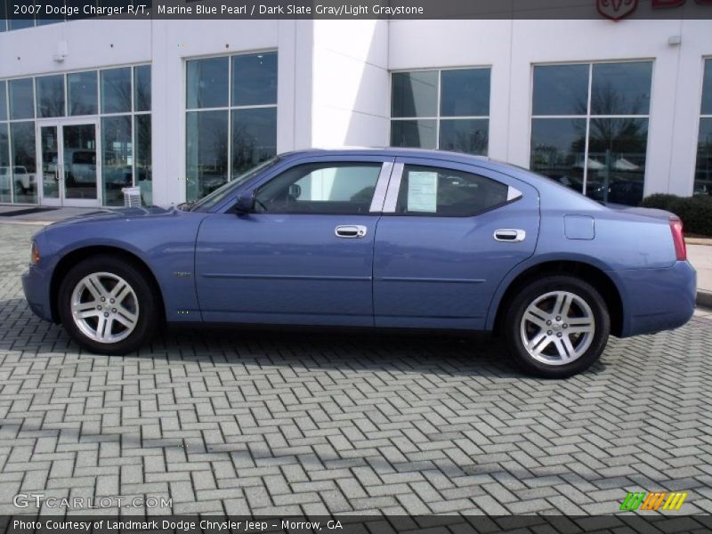 Marine Blue Pearl / Dark Slate Gray/Light Graystone 2007 Dodge Charger R/T