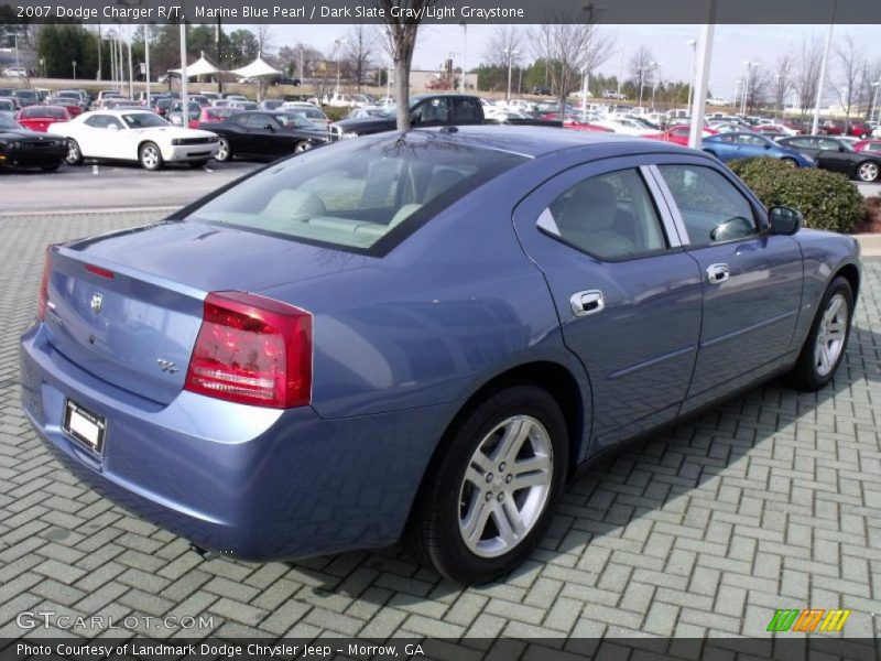 Marine Blue Pearl / Dark Slate Gray/Light Graystone 2007 Dodge Charger R/T