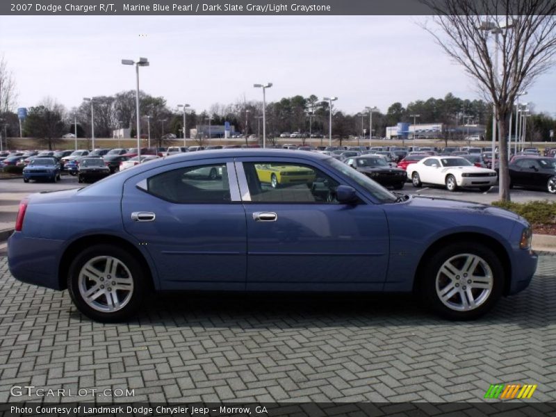 Marine Blue Pearl / Dark Slate Gray/Light Graystone 2007 Dodge Charger R/T