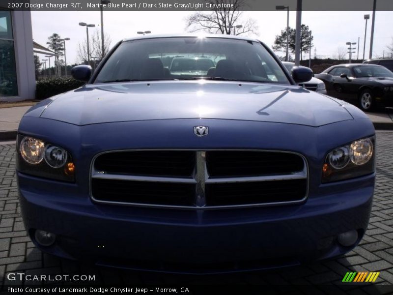 Marine Blue Pearl / Dark Slate Gray/Light Graystone 2007 Dodge Charger R/T