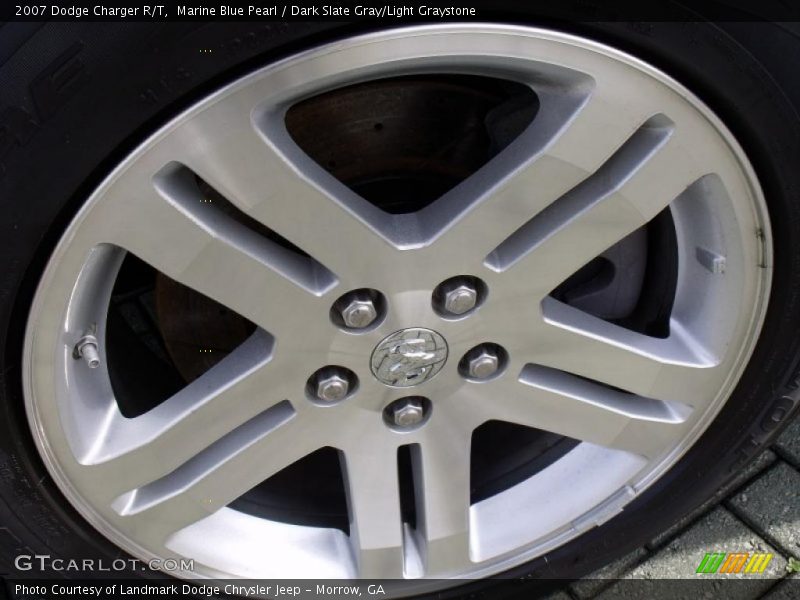 Marine Blue Pearl / Dark Slate Gray/Light Graystone 2007 Dodge Charger R/T