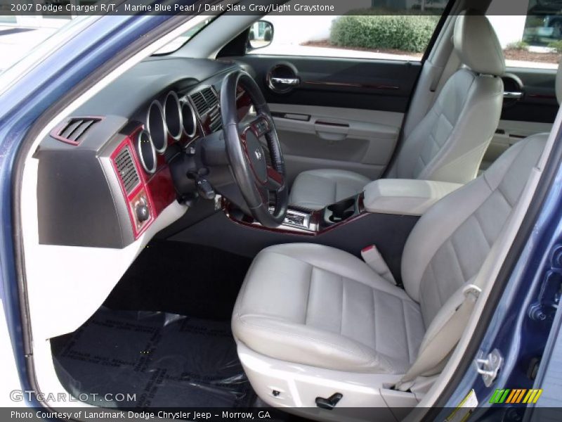 Marine Blue Pearl / Dark Slate Gray/Light Graystone 2007 Dodge Charger R/T
