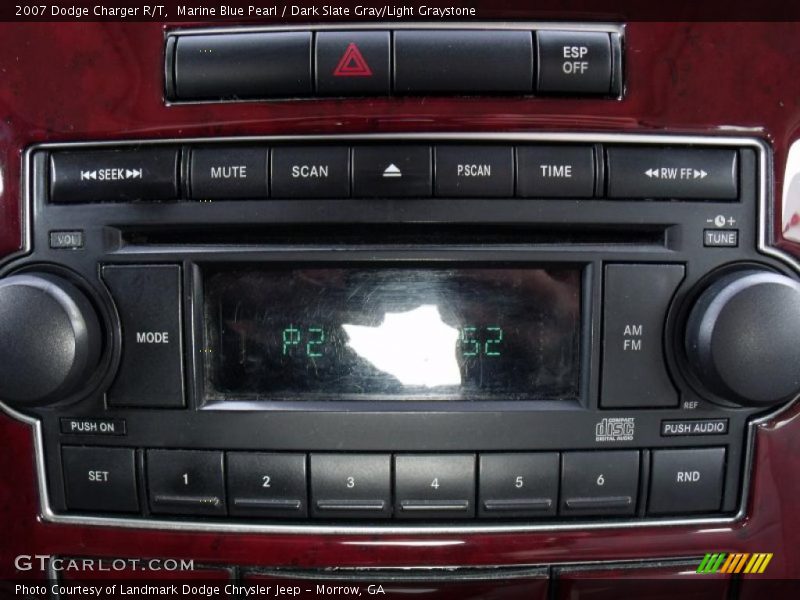 Marine Blue Pearl / Dark Slate Gray/Light Graystone 2007 Dodge Charger R/T