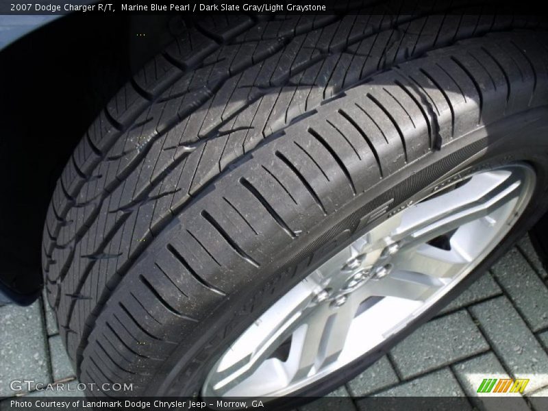 Marine Blue Pearl / Dark Slate Gray/Light Graystone 2007 Dodge Charger R/T