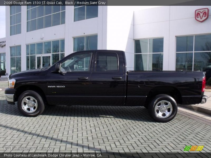 Black / Medium Slate Gray 2006 Dodge Ram 1500 ST Quad Cab