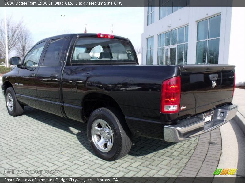 Black / Medium Slate Gray 2006 Dodge Ram 1500 ST Quad Cab