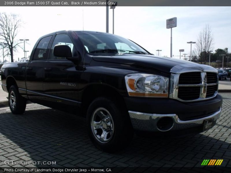 Black / Medium Slate Gray 2006 Dodge Ram 1500 ST Quad Cab