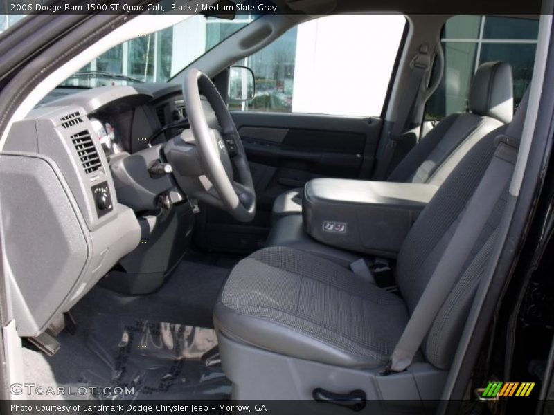 Black / Medium Slate Gray 2006 Dodge Ram 1500 ST Quad Cab