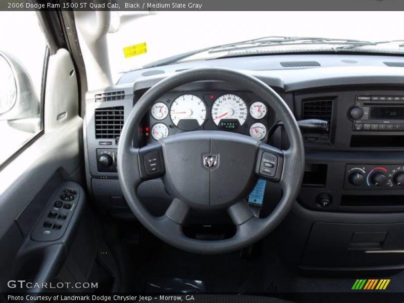 Black / Medium Slate Gray 2006 Dodge Ram 1500 ST Quad Cab