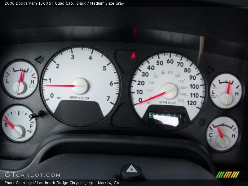 Black / Medium Slate Gray 2006 Dodge Ram 1500 ST Quad Cab