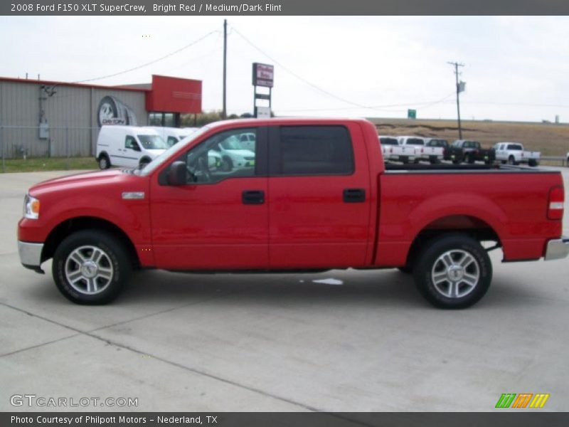Bright Red / Medium/Dark Flint 2008 Ford F150 XLT SuperCrew